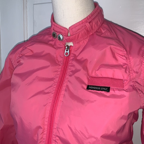 VINTAGE MEMBERS ONLY PINK JACKET - Picture 2 of 13